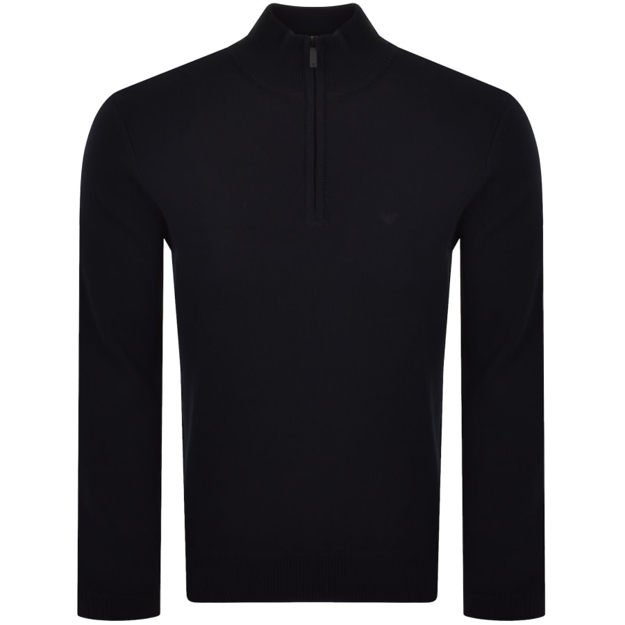 Emporio Armani Knit Jumper Navy | Mainline Menswear us